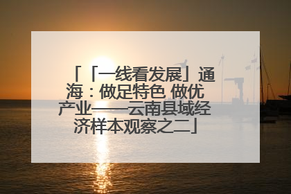 「一线看发展」通海：做足特色 做优产业——云南县域经济样本观察之二