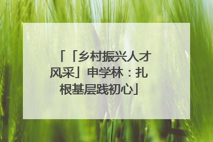 「乡村振兴人才风采」申学林：扎根基层践初心