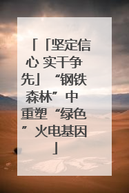 「坚定信心 实干争先」“钢铁森林”中 重塑“绿色”火电基因