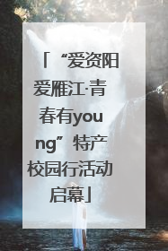 “爱资阳爱雁江·青春有young”特产校园行活动启幕