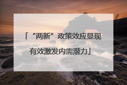 “两新”政策效应显现 有效激发内需潜力