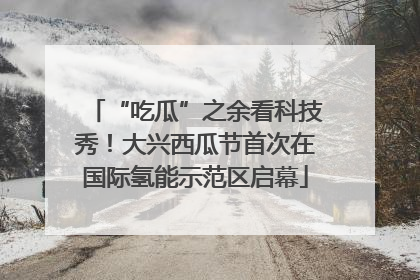 “吃瓜”之余看科技秀！大兴西瓜节首次在国际氢能示范区启幕