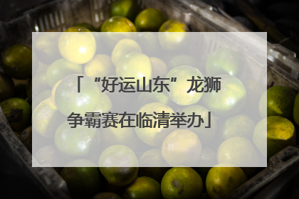 “好运山东”龙狮争霸赛在临清举办