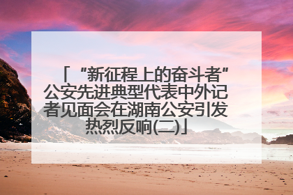 “新征程上的奋斗者”公安先进典型代表中外记者见面会在湖南公安引发热烈反响(二)