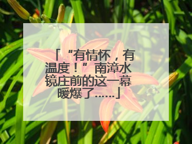“有情怀，有温度！”南漳水镜庄前的这一幕暖爆了……
