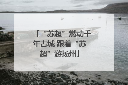 “苏超”燃动千年古城 跟着“苏超”游扬州