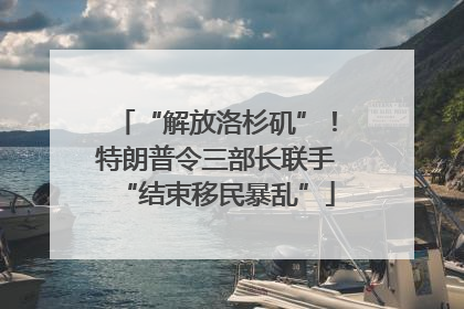 “解放洛杉矶”！特朗普令三部长联手“结束移民暴乱”
