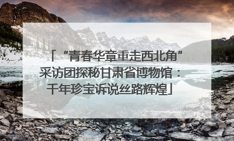 “青春华章重走西北角”采访团探秘甘肃省博物馆：千年珍宝诉说丝路辉煌