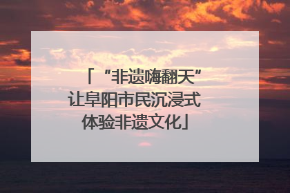“非遗嗨翻天”让阜阳市民沉浸式体验非遗文化