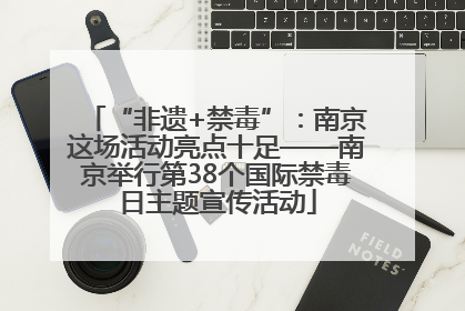 “非遗+禁毒”：南京这场活动亮点十足——南京举行第38个国际禁毒日主题宣传活动