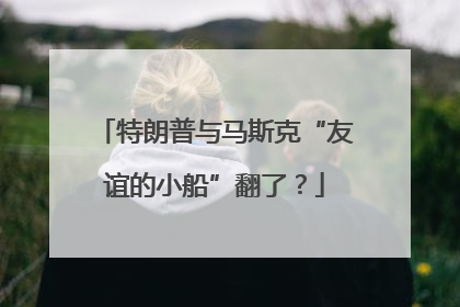 特朗普与马斯克“友谊的小船”翻了？