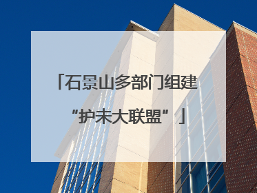 石景山多部门组建“护未大联盟”