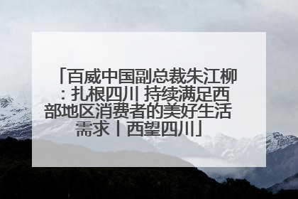 百威中国副总裁朱江柳：扎根四川 持续满足西部地区消费者的美好生活需求丨西望四川