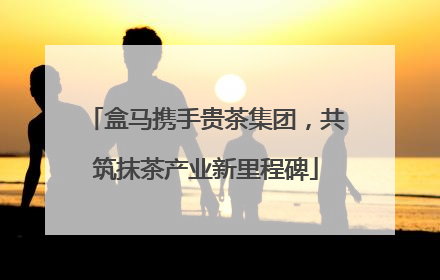 盒马携手贵茶集团，共筑抹茶产业新里程碑