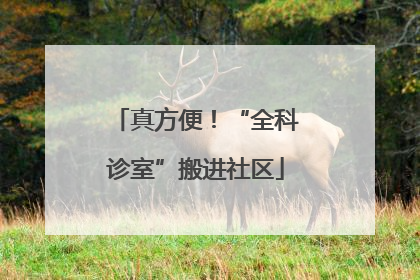 真方便！“全科诊室”搬进社区