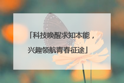 科技唤醒求知本能，兴趣领航青春征途