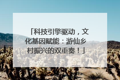 科技引擎驱动，文化基因赋能：游仙乡村振兴的双重奏！
