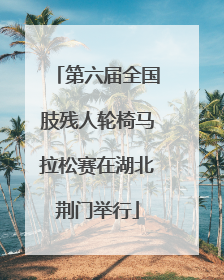 第六届全国肢残人轮椅马拉松赛在湖北荆门举行