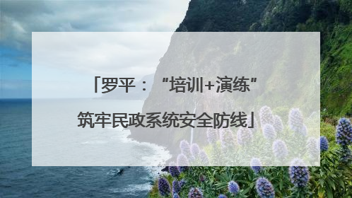 罗平：“培训+演练”筑牢民政系统安全防线