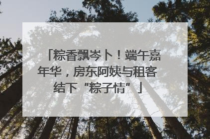 粽香飘岑卜！端午嘉年华，房东阿姨与租客结下“粽子情”