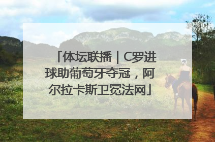 体坛联播｜C罗进球助葡萄牙夺冠，阿尔拉卡斯卫冕法网