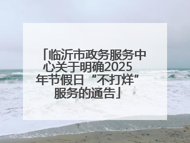 临沂市政务服务中心关于明确2025年节假日“不打烊”服务的通告