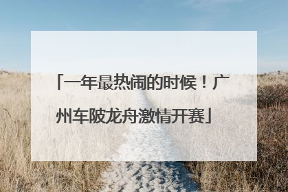 一年最热闹的时候！广州车陂龙舟激情开赛