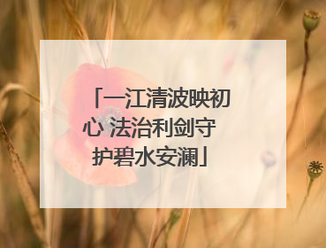 一江清波映初心 法治利剑守护碧水安澜