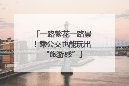 一路繁花一路景！乘公交也能玩出“旅游感”