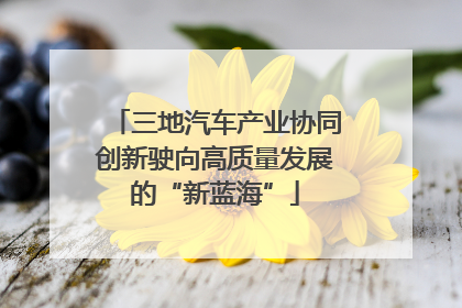 三地汽车产业协同创新驶向高质量发展的“新蓝海”