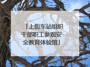 上街车站组织干部职工参观安全教育体验馆
