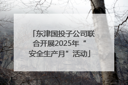 东津国投子公司联合开展2025年“安全生产月”活动