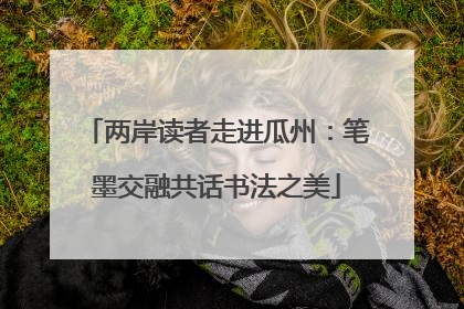 两岸读者走进瓜州：笔墨交融共话书法之美