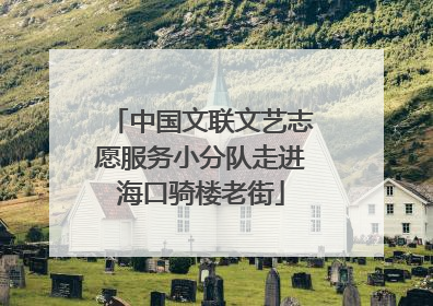 中国文联文艺志愿服务小分队走进海口骑楼老街