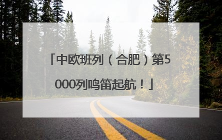 中欧班列（合肥）第5000列鸣笛起航！