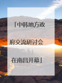 中韩地方政府交流研讨会在南昌开幕