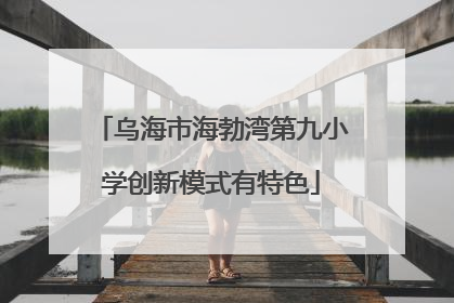 乌海市海勃湾第九小学创新模式有特色