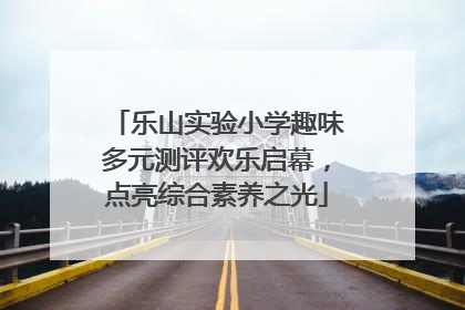 乐山实验小学趣味多元测评欢乐启幕，点亮综合素养之光