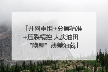 井网重组+分层精准+压裂精控 大庆油田“唤醒”薄差油藏