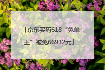 京东买药618“免单王”被免66932元