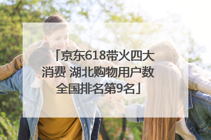 京东618带火四大消费 湖北购物用户数全国排名第9名