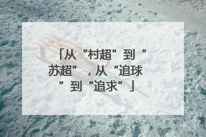 从“村超”到“苏超”，从“追球”到“追求”