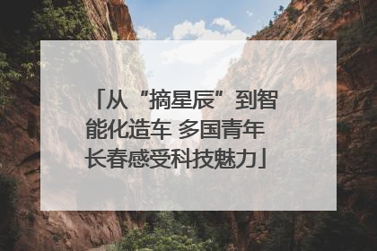 从“摘星辰”到智能化造车 多国青年长春感受科技魅力