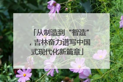 从制造到“智造”，吉林奋力谱写中国式现代化新篇章