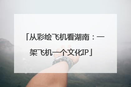 从彩绘飞机看湖南：一架飞机一个文化IP