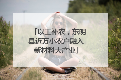 以工补农，东明县近万小农户融入新材料大产业