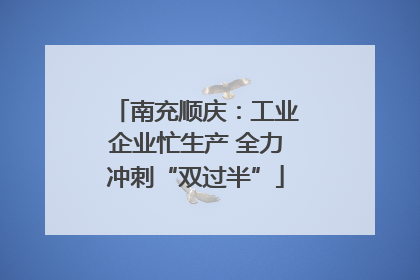 南充顺庆：工业企业忙生产 全力冲刺“双过半”
