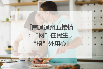 南通通州五接镇：“网”住民生，“格”外用心
