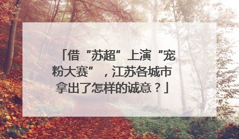借“苏超”上演“宠粉大赛”，江苏各城市拿出了怎样的诚意？