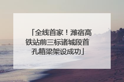 全线首家！潍宿高铁站前三标诸城段首孔箱梁架设成功